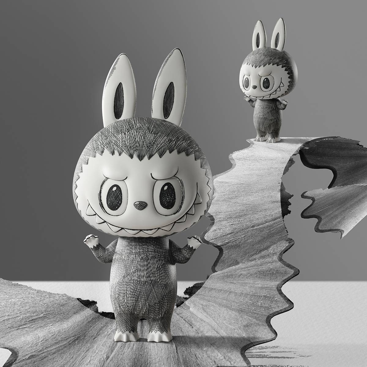 LABUBU MEGA LABUBU 1000% Sketch | CBQ460283 Mega | CBQ460283