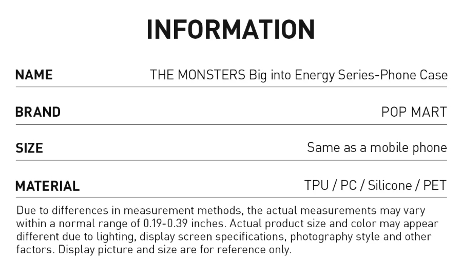 THE MONSTERS Big into Energy Series-Phone Case Europe KOVCPR796