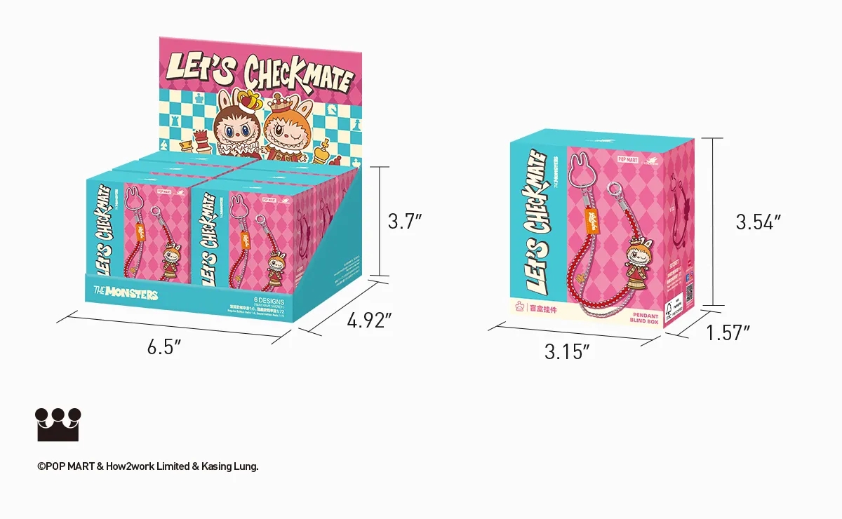 THE MONSTERS Let's Checkmate Series-Pendant Blind Box Europe 871563YNZ
