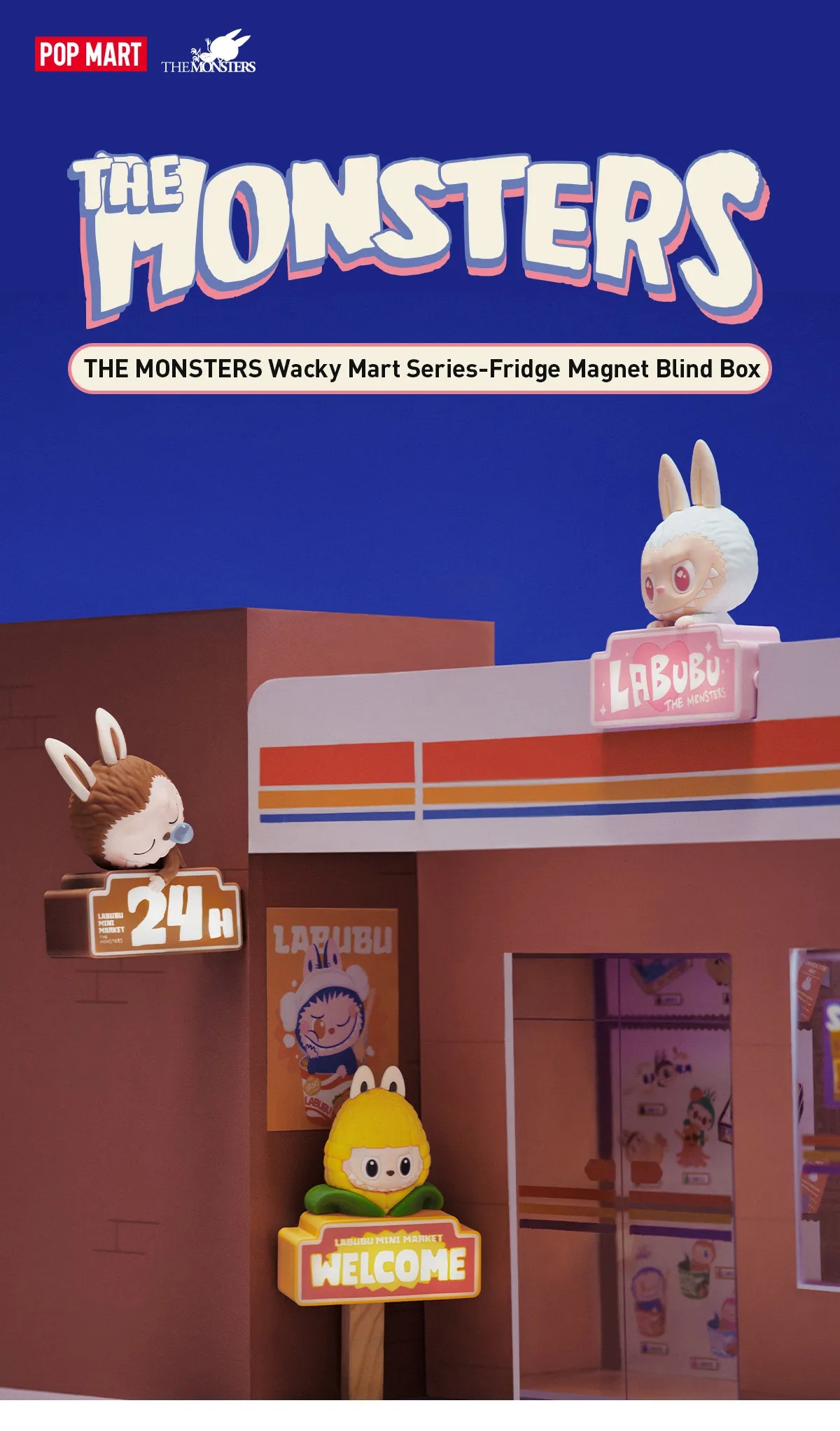 THE MONSTERS Wacky Mart Series-Fridge Magnet Blind Box Europe 637904IFQ
