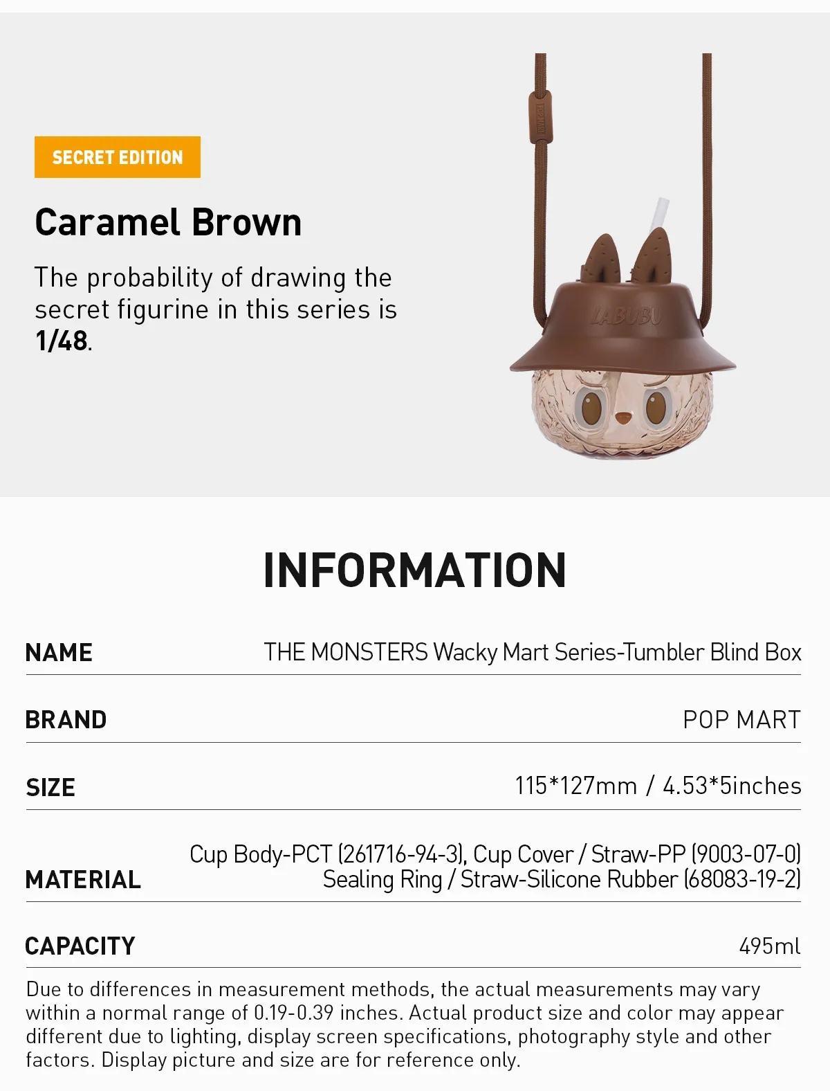 THE MONSTERS Wacky Mart Series-Tumbler Blind Box Europe 247506JLG