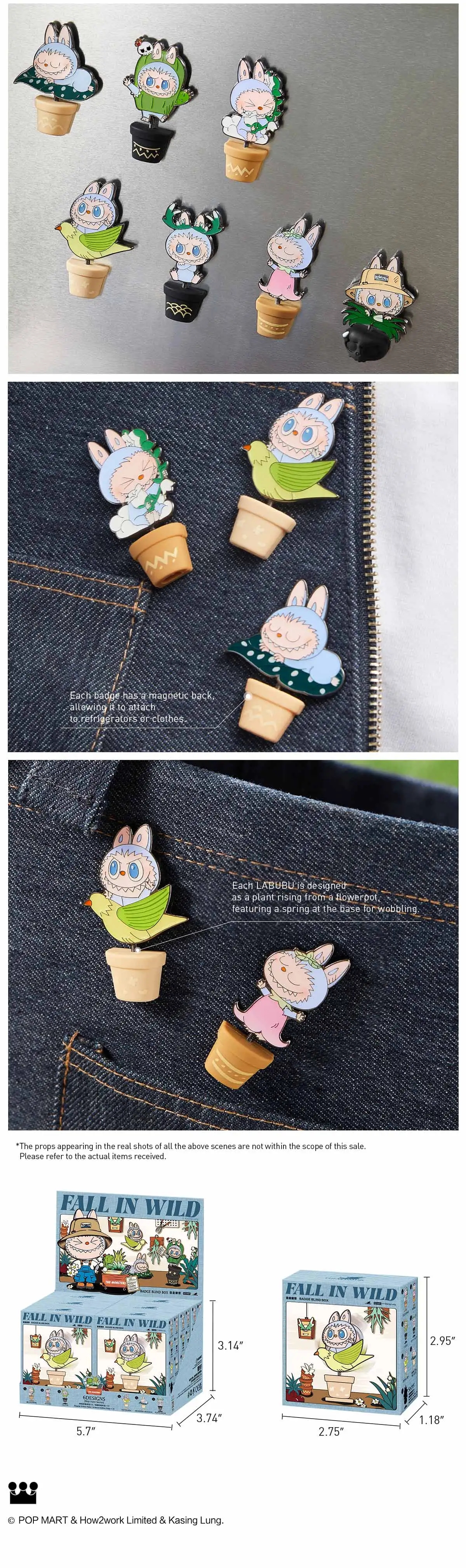 THE MONSTERS FALL IN WILD SERIES-Badge Blind Box Europe 469182WRD